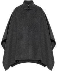 Rohe - Wool Poncho With Turtleneck - Lyst