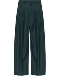 Victoria Beckham - Wool Pleated Trousers - Lyst