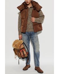DSquared² - Quilted Vest With Detachable Hood - Lyst