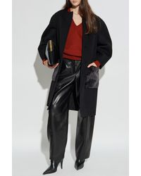 Fendi - Coat With Fur Pockets - Lyst