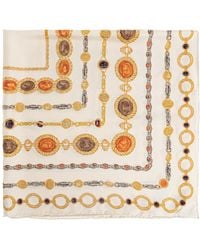 Versace - Silk Scarf With "The Lover" Print - Lyst