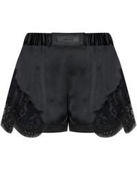 Versace - Shorts With Lace Inserts - Lyst