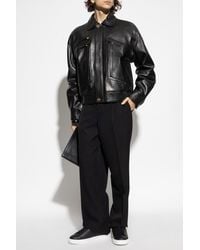 Versace - Leather Jacket - Lyst