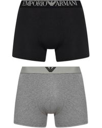 Emporio Armani - 2-Pack Of Cotton Boxers - Lyst