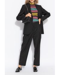 Paul Smith - Wool Trousers With Creases - Lyst