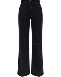Balmain - Wide-Leg Trousers - Lyst