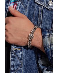 DSquared² - Brass Bracelet With Logo - Lyst