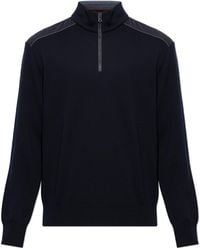 Paul & Shark - Sweater With A Stand-Up Collar - Lyst