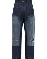 MM6 by Maison Margiela - Vintage-Effect Jeans - Lyst