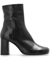 Lemaire - Leather Ankle Boots With Heels - Lyst