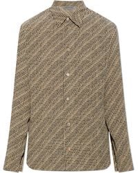 Balenciaga - Silk Shirt With Monogram - Lyst