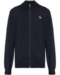 Paul Smith - Cardigan With Stand-Up Collar - Lyst