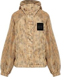 Ganni - Lightweight Jacket With Hood - Lyst