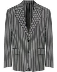 Versace - Blazer With Striped Pattern - Lyst