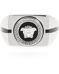 Versace - Signet Ring With Medusa Head - Lyst