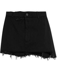 Balenciaga - Short Skirt With A 'Vintage' Effect - Lyst