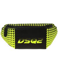 DSquared² Patterned Belt Bag With A Logo - Yellow