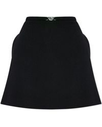 Versace - Short Skirt With Appliqué - Lyst