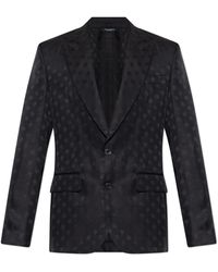 Dolce & Gabbana - Silk Blazer With Monogram - Lyst