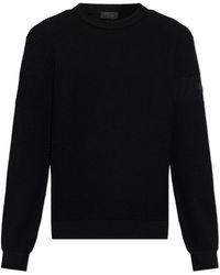 Moncler - Wool Sweater With A Crew Neck - Lyst