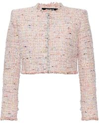 Balmain - Short Tweed Blazer - Lyst