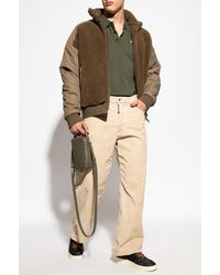 DSquared² - Fleece Jacket With A Stand-Up Collar - Lyst