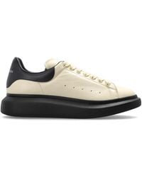McQueen - Leather Sports Shoes With Logo - Lyst