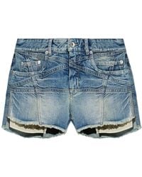 Rick Owens - Denim Shorts With A 'Vintage' Effect - Lyst