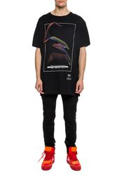 Balmain Logo Printed T-shirt - Black