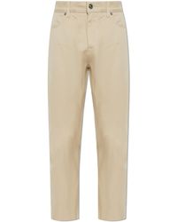 Etro - Cotton Trousers With Tapered Legs - Lyst