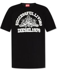 DIESEL - 't-justil-n1' T-shirt With Print, - Lyst