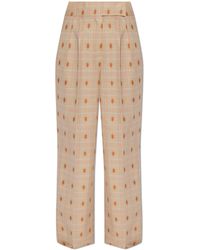 Etro - Wool Wide-Leg Trousers - Lyst