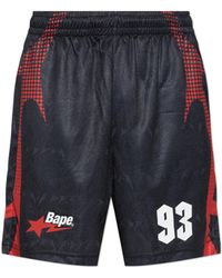 A Bathing Ape - Shorts With Logo - Lyst