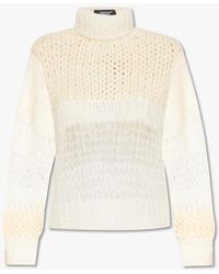 Undercover - Turtleneck Sweater With Decorative Knit, - Lyst