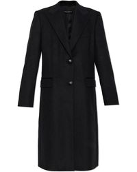 Dolce & Gabbana - Wool Coat With Single Vent - Lyst