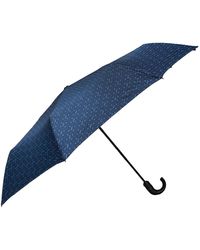 Moschino Umbrella With Logo Unisex Navy Blue