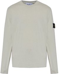 Stone Island - Sweater With A Crew Neck - Lyst