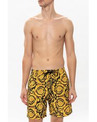 Versace - Barocco-Printed Swim Shorts - Lyst