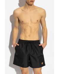 Versace - Swim Shorts With Patch - Lyst