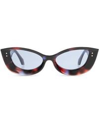 Versace - Sunglasses With A Cat-Eye Frame - Lyst
