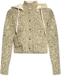 Moncler - Cardigan With Detachable Hood, - Lyst