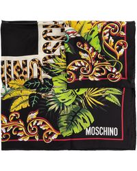 Moschino - Printed Silk Scarf, - Lyst