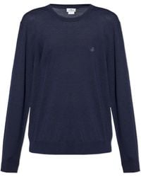 Etro - Wool Sweater With Embroidered Logo - Lyst