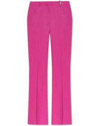 Versace - Wool Pleated Trousers - Lyst