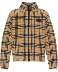 Burberry - Jacket With A Distinctive Check Pattern - Lyst