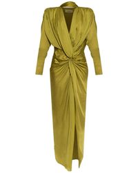 Balmain - Silk Dress With An Asymmetric Cut - Lyst