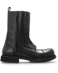 Balenciaga - Leather Shoes 'Truck Lace-Up' - Lyst