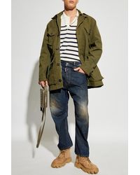 DSquared² - Wool Polo Shirt With Logo - Lyst