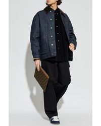 Loewe - Denim Jacket With Logo Patch - Lyst