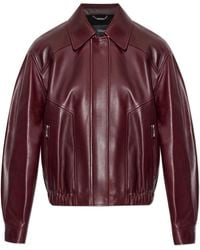 Versace - Leather Jacket - Lyst